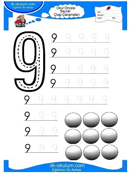 Çocuklar İçin Çizgi Çalışma Sayfaları 
